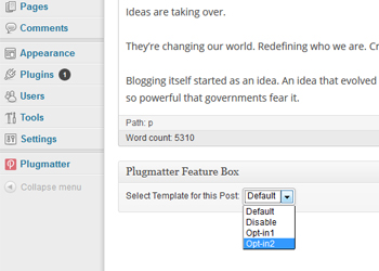 Target specific pages