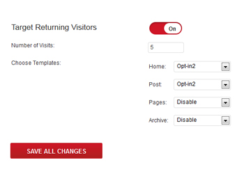 Retarget returning visitors