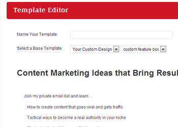 Custom Design templates